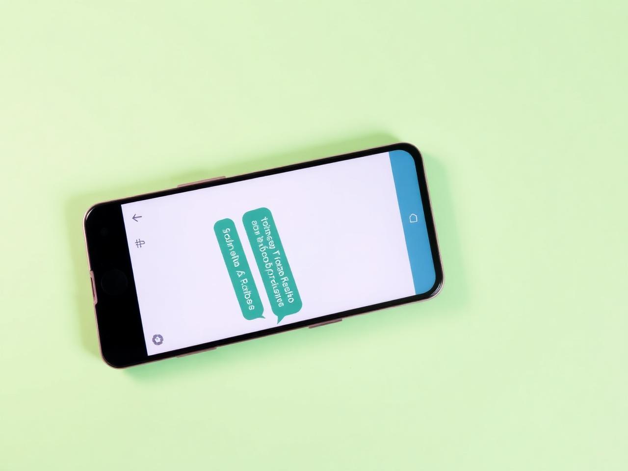 Chat conversation on a phone